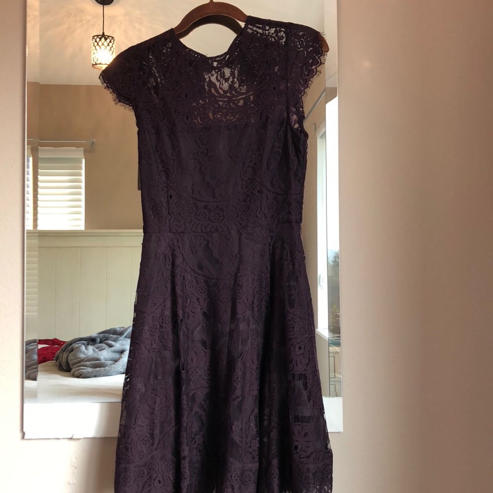 Dark purple dress